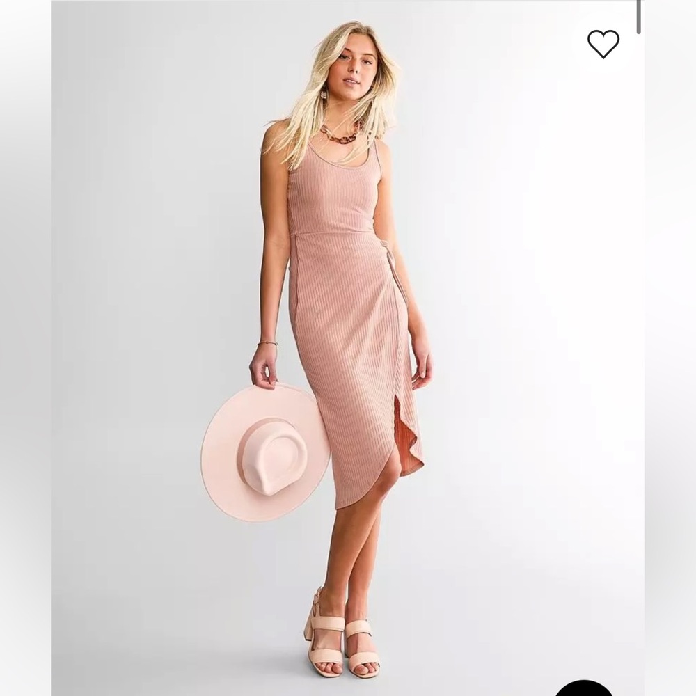 Red by BKE NWT Pink Asymmetrical Wrap Dress